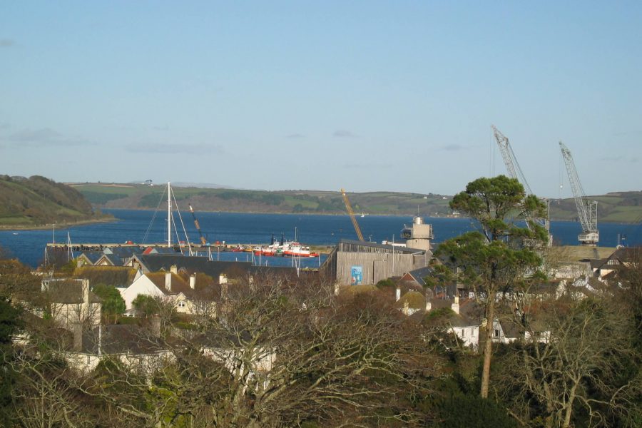 View of Falmouth inner Harbour